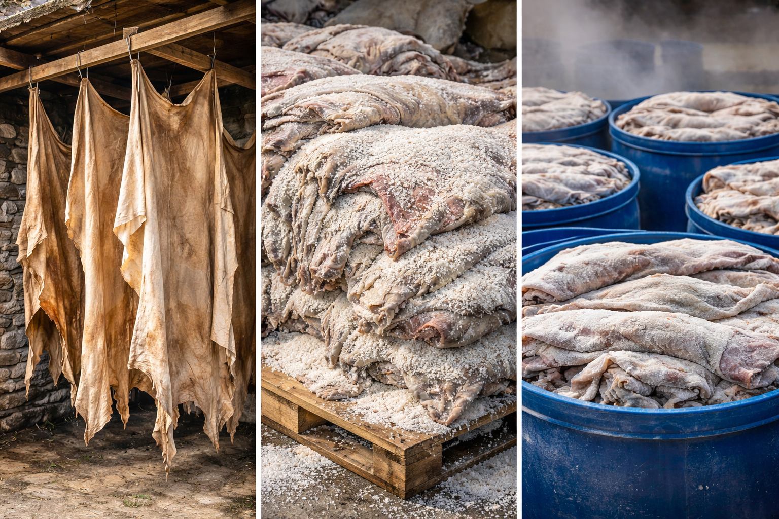 Leather Curing Methods: How Drying, Salting, and Freezing Work